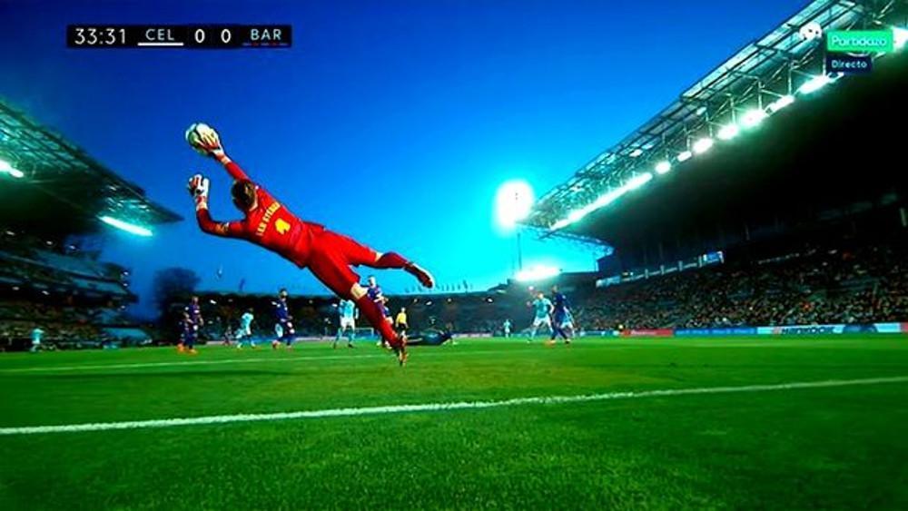 Η viral φωτογραφία με τον «ιπτάμενο» Τερ Στέγκεν