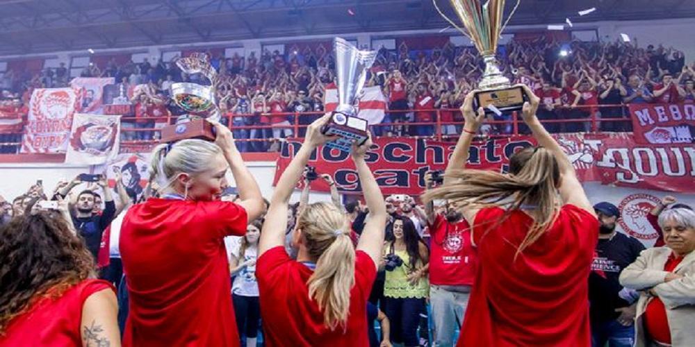 Βόλεϊ γυναικών: Ιστορικό τρεμπλ για τον Ολυμπιακό!