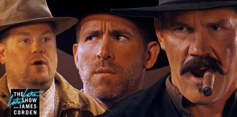 Τζέιμς Κόρντεν, Ράιαν Ρέινολντς και Τζος Μπρόλιν σε βίντεο-έπος