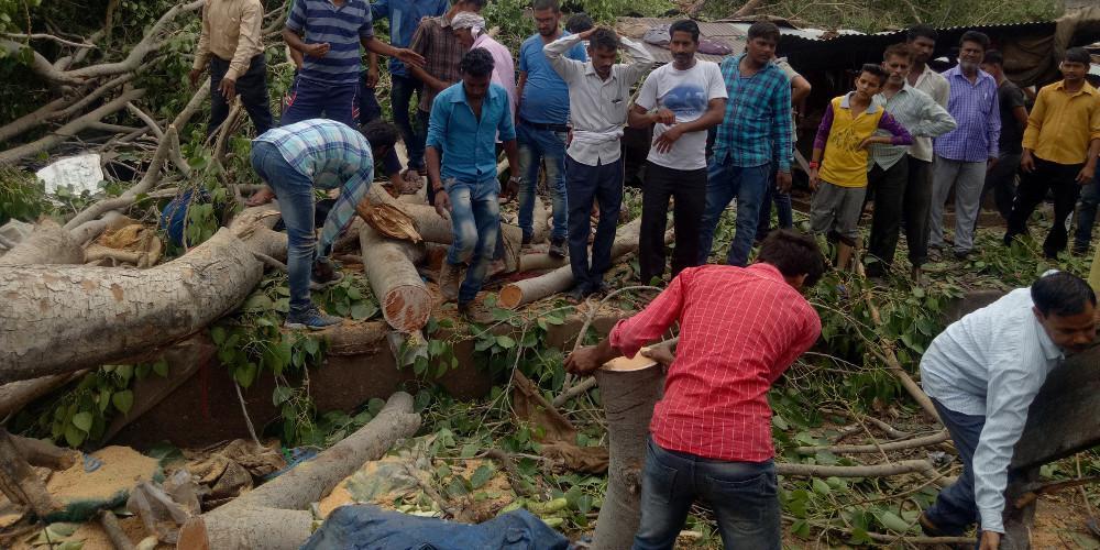 Εκατόμβη νεκρών από τις αμμοθύελλες και τις καταιγίδες στην Ινδία