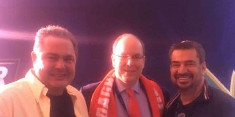 Στο ΟΑΚΑ για την ΑΕΚ ο Καμμένος – Φωτογραφήθηκε με τον πρίγκιπα Αλβέρτο