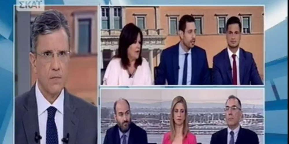 Χαμός στον αέρα του ΣΚΑΪ: Κυρανάκης και Καφαντάρη καυγάδισαν για τους διορισμούς [βίντεο]
