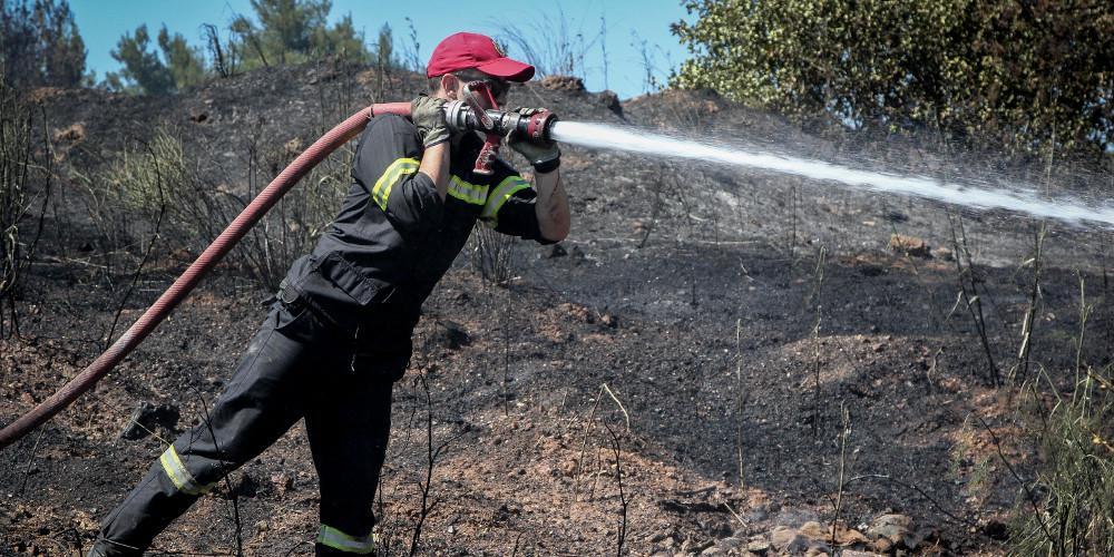 Έσβησε η φωτιά στη Βοιωτία που απείλησε αποθήκες καυσίμων της Πολεμικής Αεροπορίας!