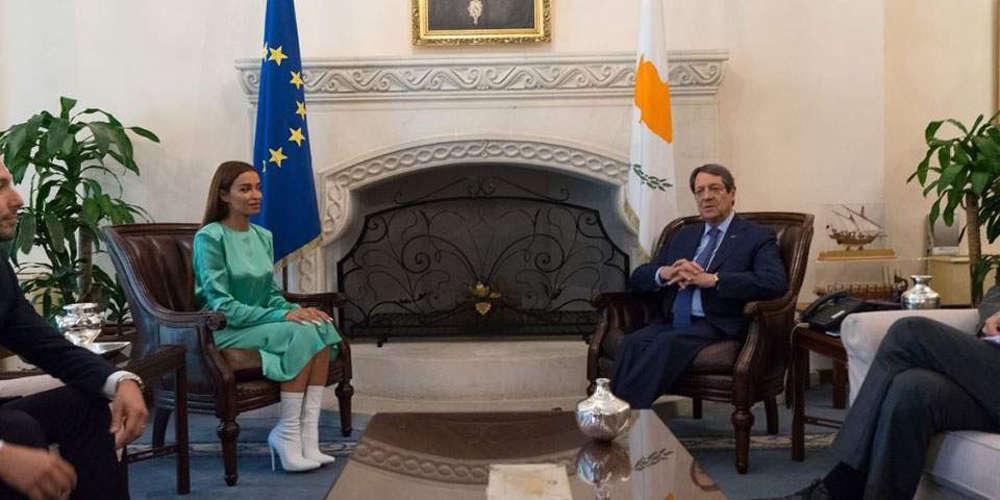 Ο Αναστασιάδης συνεχάρη την Φουρέιρα για τη συμμετοχή της στη Εurovision