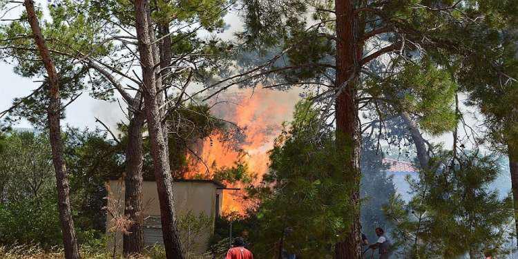 Υπό έλεγχο η μεγάλη φωτιά που ξέσπασε στην Πύλο - Ασφαλή τα μνημεία [εικόνες - βίντεο]