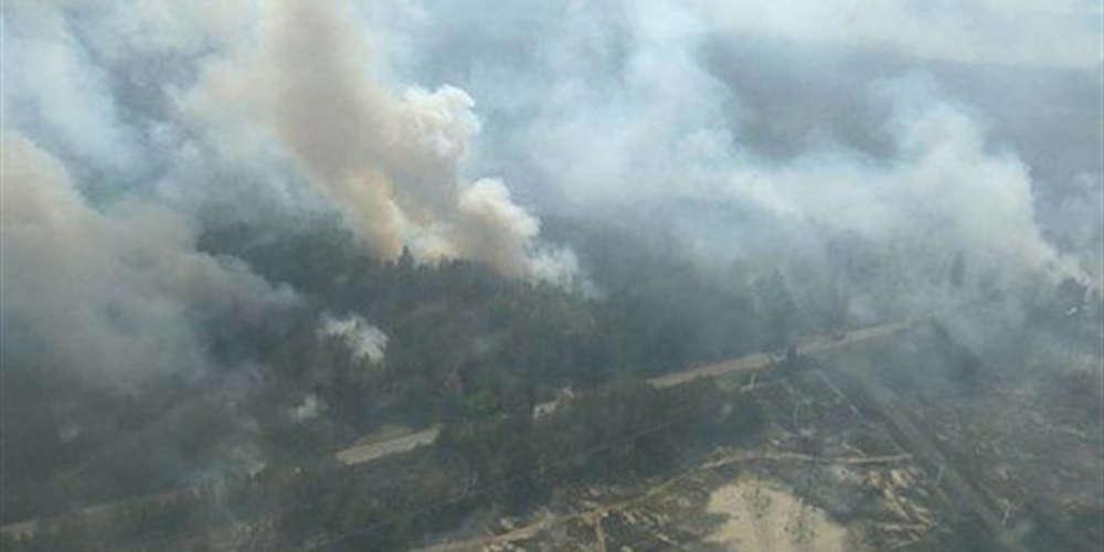 Μεγάλη φωτιά ξέσπασε κοντά στο εργοστάσιο του Τσέρνομπιλ