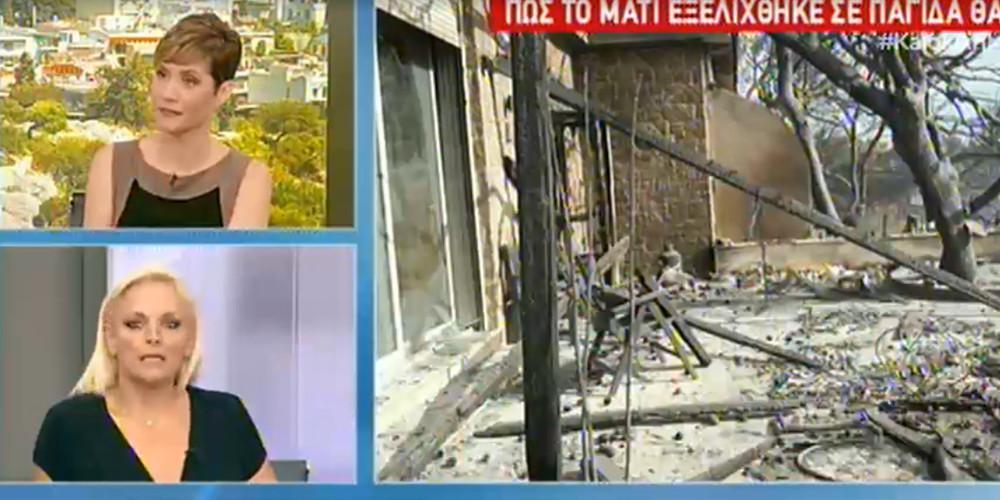 Η εικόνα από το καμένο σπίτι της Λαμπίρη μιλάει από μόνη της