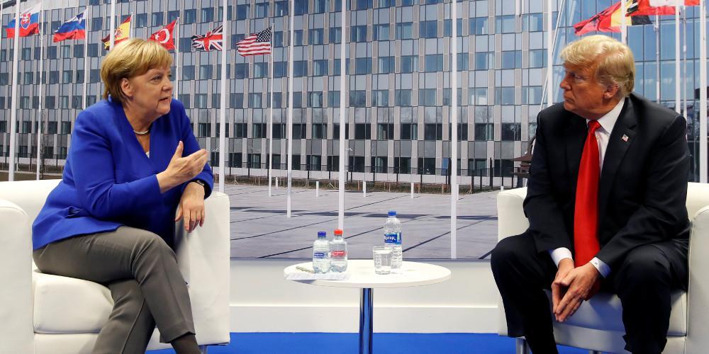 Πρώτα «σφάχτηκαν» και μετά είπαν ότι έχουν καταπληκτική σχέση Τραμπ και Μέρκελ