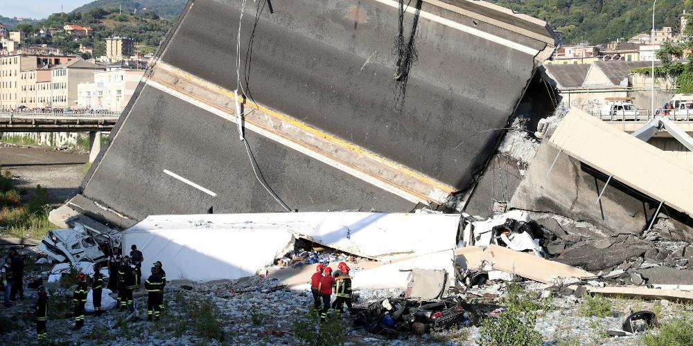 Στους 43 οι νεκροί από την κατάρρευση της γέφυρας Μοράντι στην Γένοβα