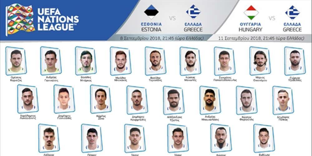 Nation League: Αυτή είναι η αποστολή της Εθνικής για Εσθονία και Ουγγαρία