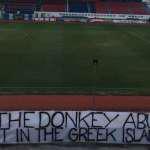Viral το πανό των οπαδών του Πανιωνίου για τα γαϊδουράκια