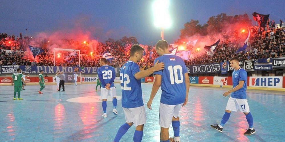 Φανταστική ατμόσφαιρα σε αγώνα futsal Ντιναμό Ζάγκρεμπ-Παναθηναϊκός [βίντεο]