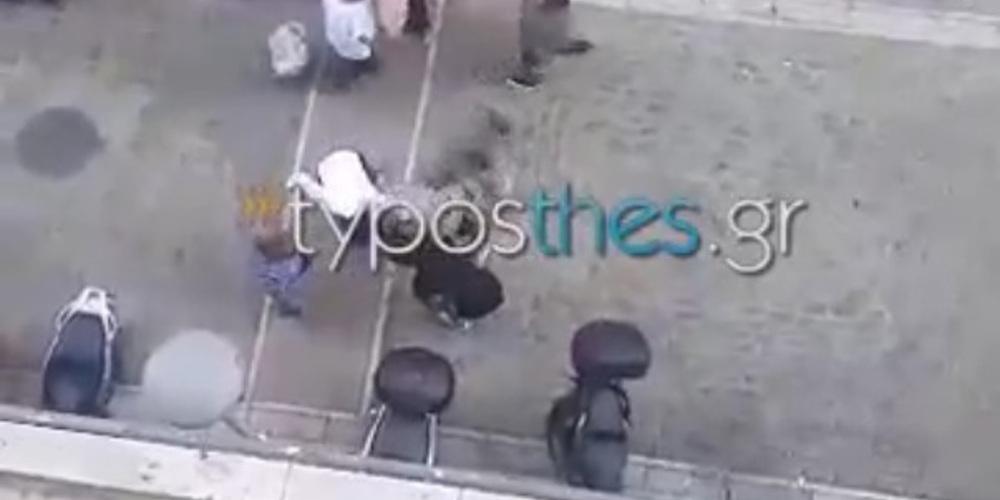 Άγριο ξύλο στο κέντρο της Θεσσαλονίκης μεταξύ αλλοδαπών [βίντεο]