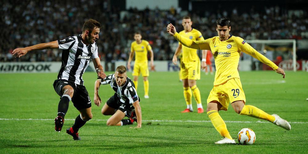 Το πάλεψε αλλά δεν τα κατάφερε ο ΠΑΟΚ με την Τσέλσι που έχασε με 1-0 για το Europa League