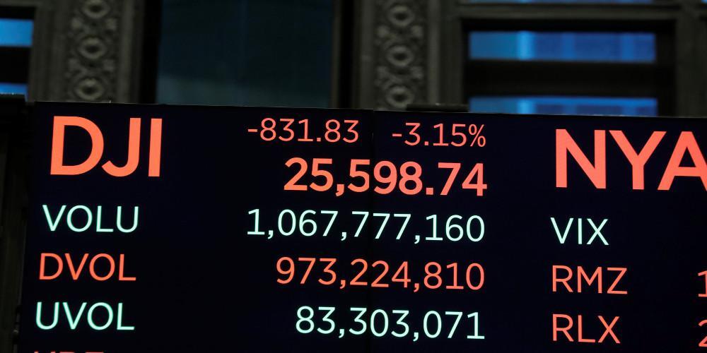 Μίνι κραχ στην Wall Street - Πήρε μαζί και τα Ευρωπαϊκά χρηματιστήρια