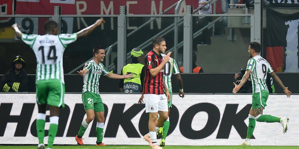 Τα αποτελέσματα των 20:00 του Europa League - Νίκη κορυφής για τη Μπέτις, 2-1 τη Μίλαν