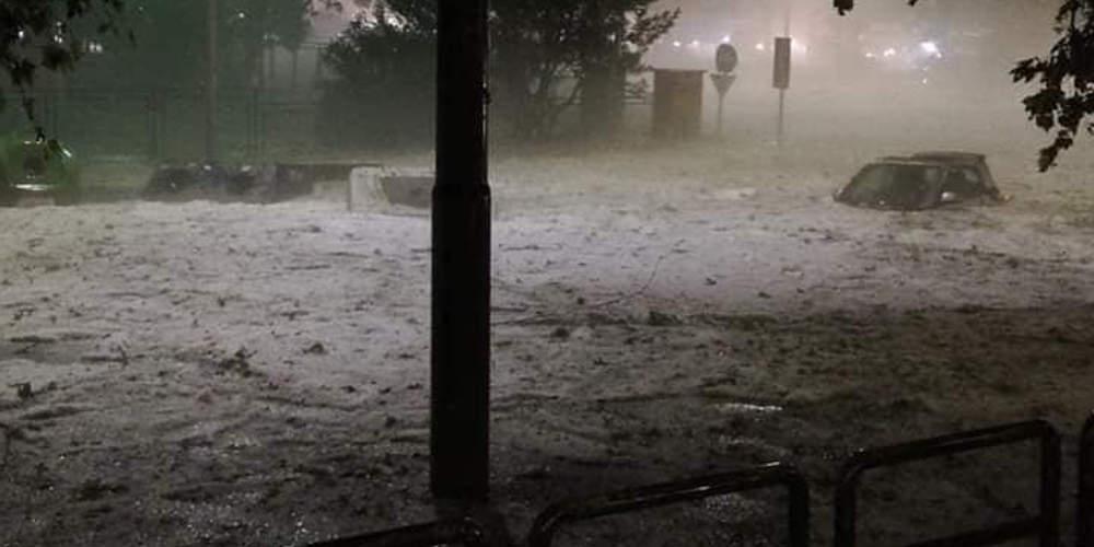 Απίστευτο: Το χαλάζι στη Ρώμη κάλυψε τα πάντα – Χάος στην πόλη [εικόνες & βίντεο]