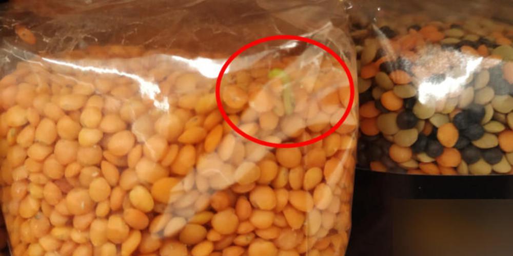 Απίστευτο: Σκουλήκια μέσα σε κλειστές συσκευασίες με φακές [βίντεο]