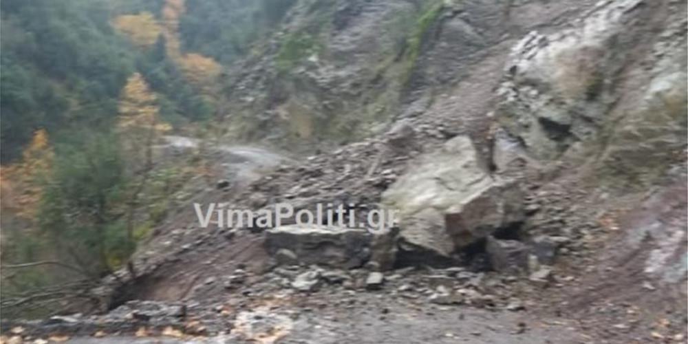 Κατολισθήσεις στα Άγραφα - Αποκομμένα έξι χωριά