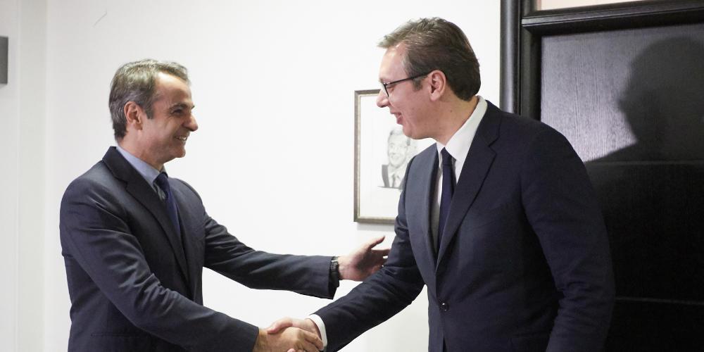 Μητσοτάκης σε Βούτσιτς: Η Ελλάδα θέλει τη Σερβία μέλος της ΕΕ