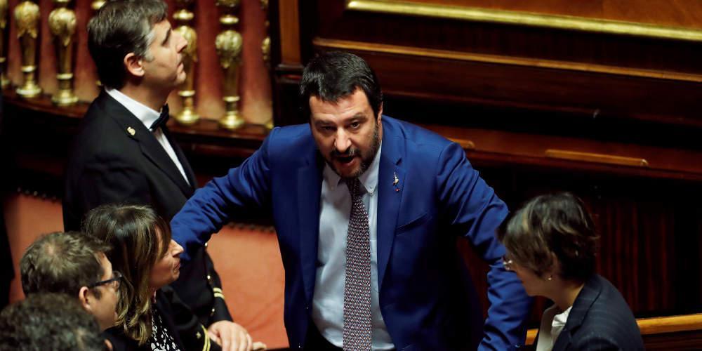 Νέα έρευνα σε βάρος του Ματέο Σαλβίνι για παράνομη κατακράτηση μεταναστών