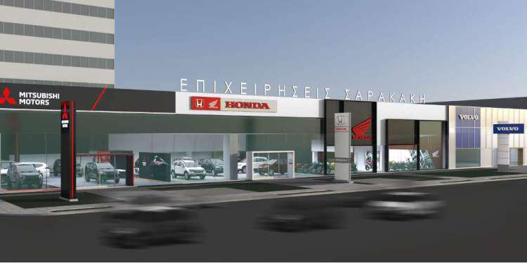 Ανακαίνιση της κεντρικής έκθεσης της εταιρείας Αδελφοί Σαρακάκη Α.Ε.Β.Μ.Ε.