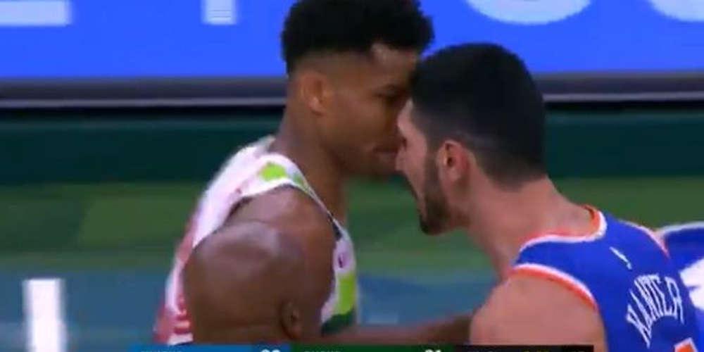 Νεύρα Καντέρ με Γιάννη Αντετοκούνμπο και αποβολή του Τούρκου [βίντεο]