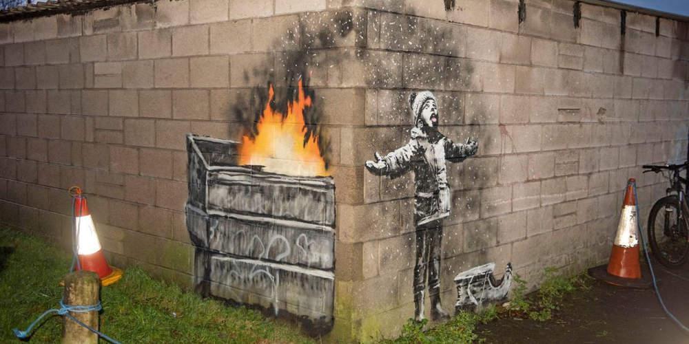 O Bansky «ξαναχτυπά» με νέο συγκλονιστικό έργο[βίντεο]