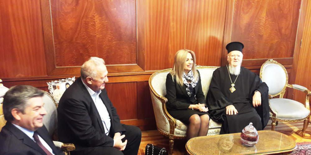 Συνάντηση Γεννηματά-Βαρθολομαίου: Καμία συμφωνία κράτους-εκκλησίας χωρίς το Πατριαρχείου