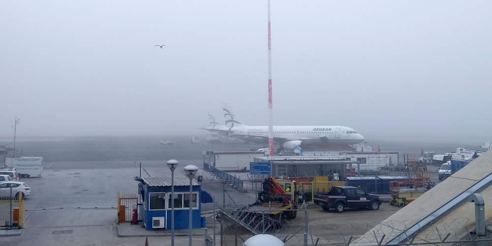 Προβλήματα στις ακτοπλοϊκές συγκοινωνίες και το αεροδρόμιο «Μακεδονία» από την κακοκαιρία