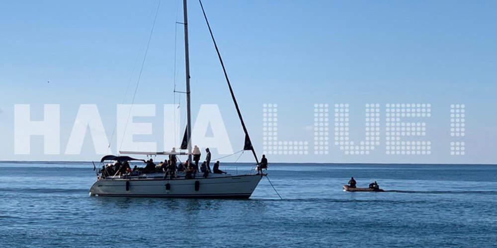 Σκάφος με 60 μετανάστες εντοπίστηκε στον Καϊάφα Ηλείας