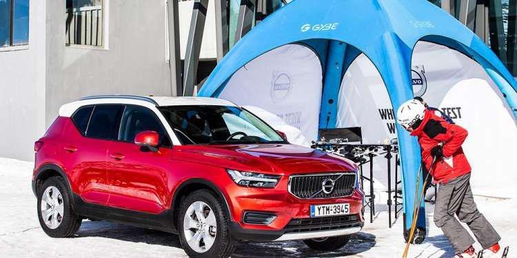 Το Volvo XC40 στο χιονοδρομικό κέντρο Παρνασσού