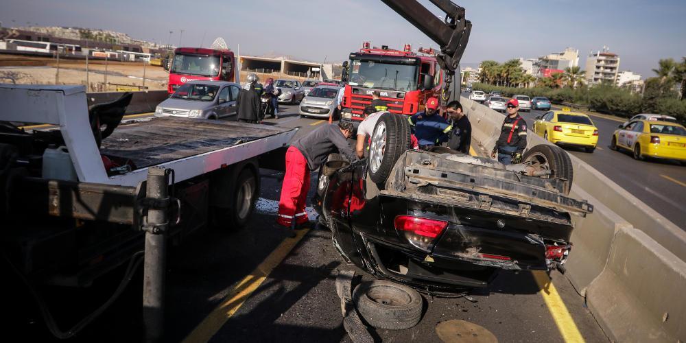 Πώς έγινε το σοκαριστικό τροχαίο στην Λεωφόρο Ποσειδώνος