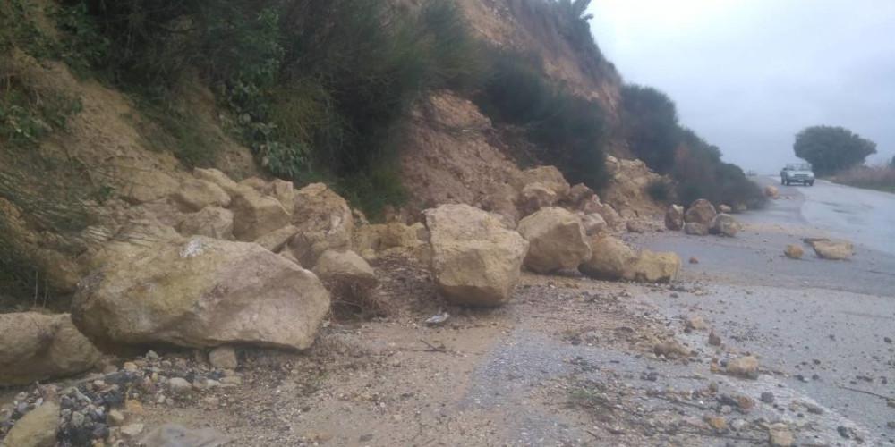 Κατολισθήσεις, πλημμυρισμένα σπίτια και πολλά προβλήματα στην Κίσσαμο Χανίων [εικόνες]