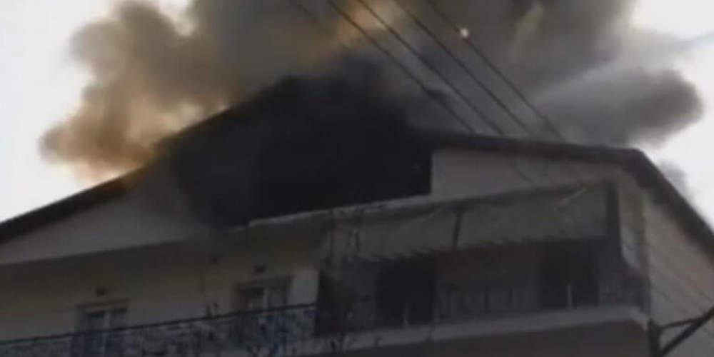 Θρίλερ στα Γρεβενά με πυρκαγιά σε πολυκατοικία [βίντεο]