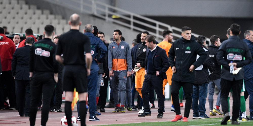 Συνεχίζεται το ματς Παναθηναϊκός–Ολυμπιακός - Η απόφαση της ΕΠΟ