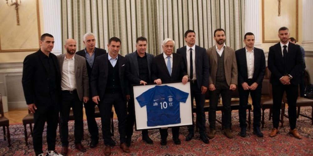 Στον Πρόεδρο της Δημοκρατίας οι πρωταθλητές Ευρώπης του 2004