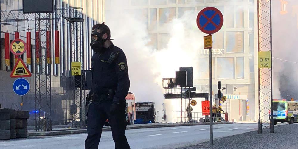 Εξερράγη λεωφορείο στο κέντρο της Στοκχόλμης [βίντεο]