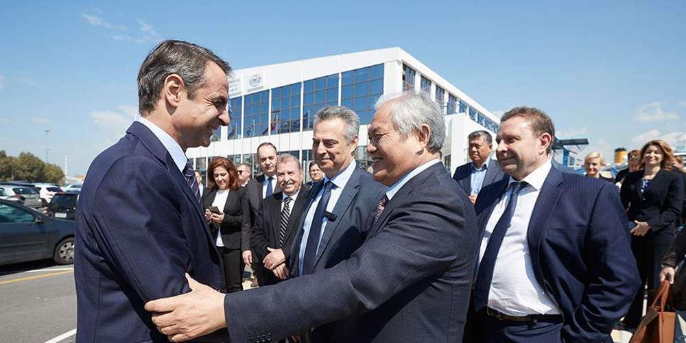 Μητσοτάκης: Στηρίζουμε ανεπιφύλακτα την επένδυση της Cosco στο λιμάνι του Πειραιά