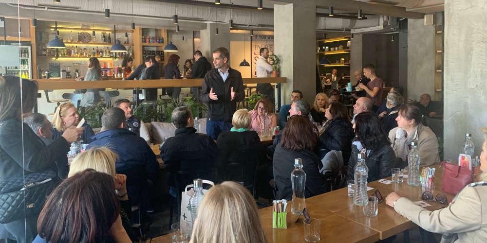 Επίσκεψη Μπακογιάννη στην περιοχή της Ευελπίδων και της Άνω Κυψέλης