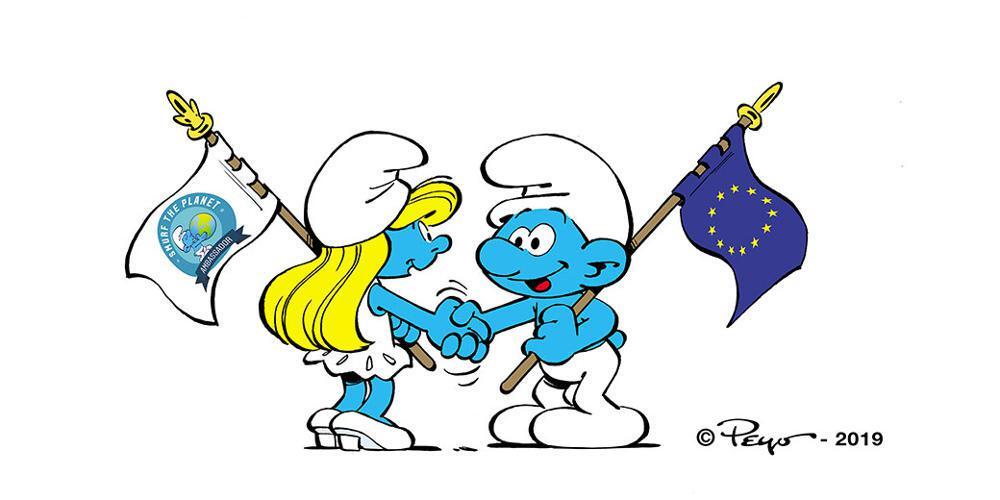 Τα στρουμφάκια πρωταγωνιστούν στην νέα καμπάνια της ΕΕ για τον καθαρισμό των ακτών