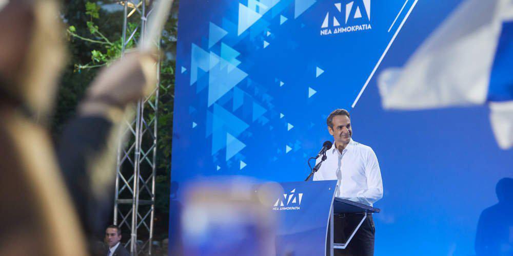 Δείτε live την ομιλία του Κυριάκου Μητσοτάκη από το Περιστέρι