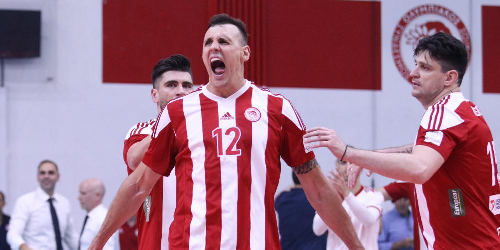 Βόλεϊ: Πήρε εκδίκηση και προβάδισμα ο Ολυμπιακός με 3-0 σετ του ΠΑΟΚ