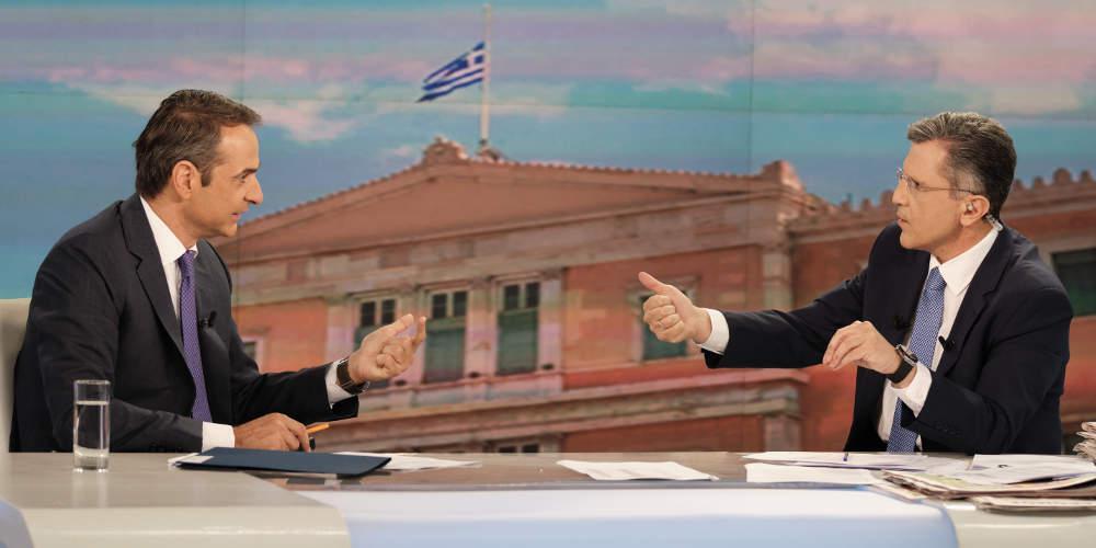 Σάρωσε σε τηλεθέαση η συνέντευξη Μητσοτάκη στον ΣΚΑΪ