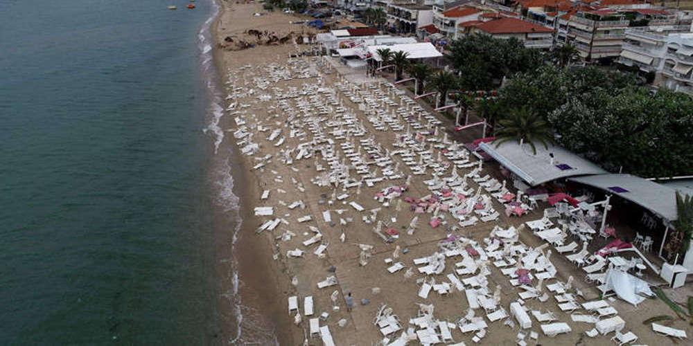 Μάχη με τον χρόνο για την αποκατάσταση των ζημιών στην Χαλκιδική