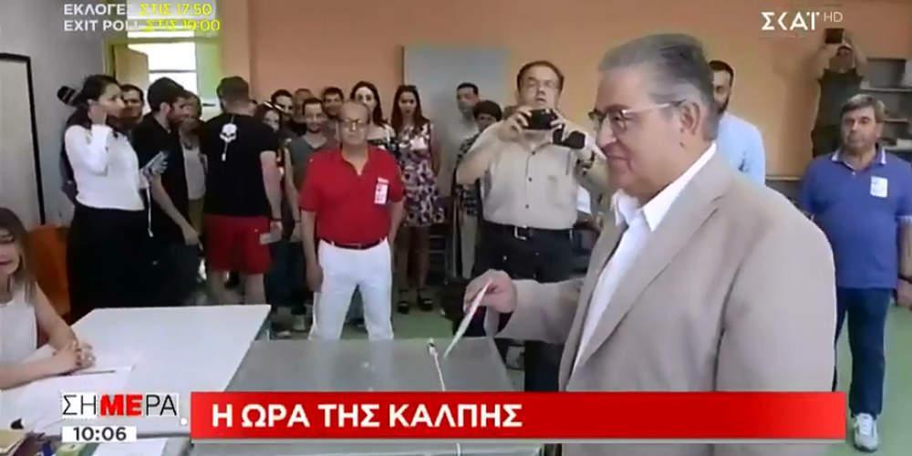 Ψήφισε στο Χαϊδάρι ο Δημήτρης Κουτσούμπας: Να είμαστε πιο δυνατοί την επόμενη μέρα