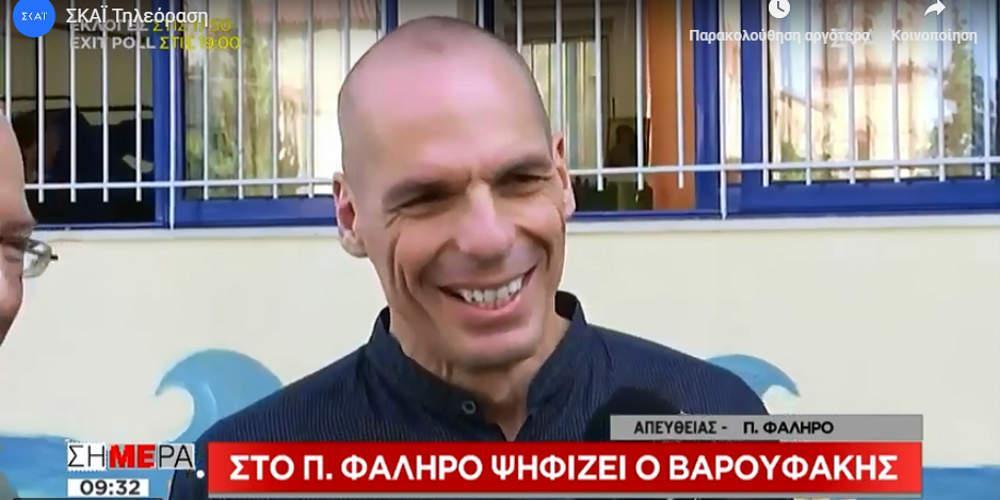 Άσκησε το εκλογικό του δικαίωμα ο Γιάνης Βαρουφάκης