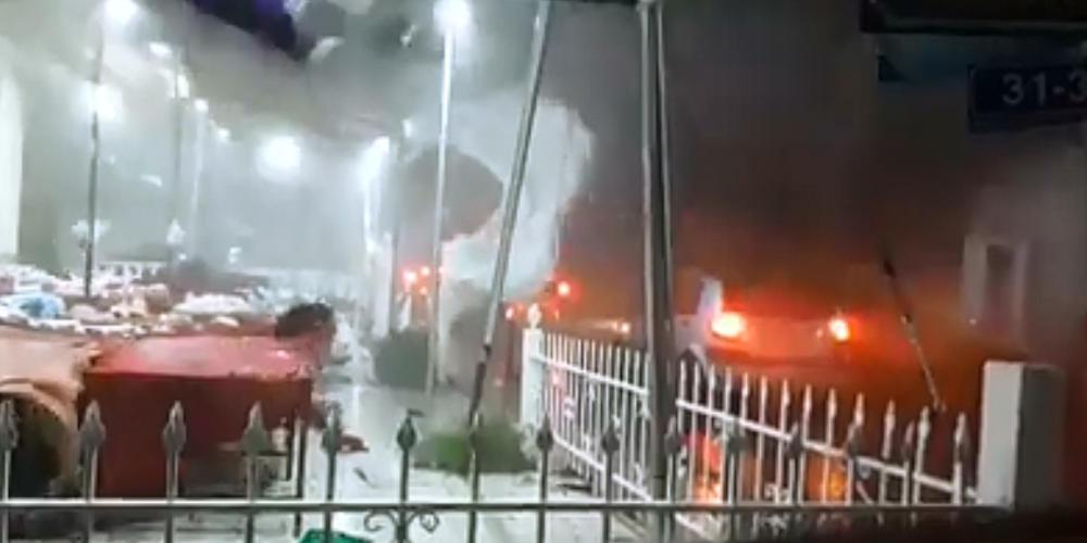 Βίντεο-σοκ: Η ένταση της θεομηνίας στην Χαλκιδική σε μόλις 39 δευτερόλεπτα