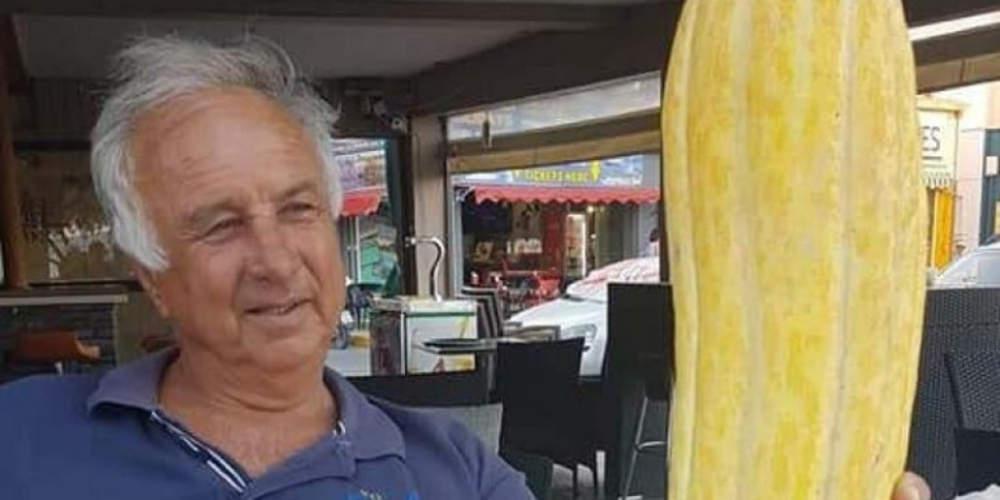 Πεπονοξυλάγγουρο γίγας έβγαλε αγρότης από την Ιεράπετρα [εικόνα]