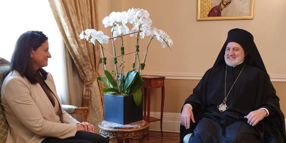 Συνάντηση Κεραμέως με την ελληνική ομογένεια της Νέας Υόρκης και τον Αρχιεπίσκοπο Ελπιδοφόρο